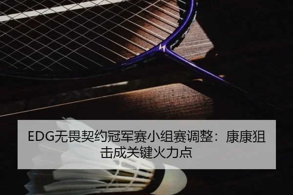 EDG无畏契约冠军赛小组赛调整：康康狙击成关键火力点